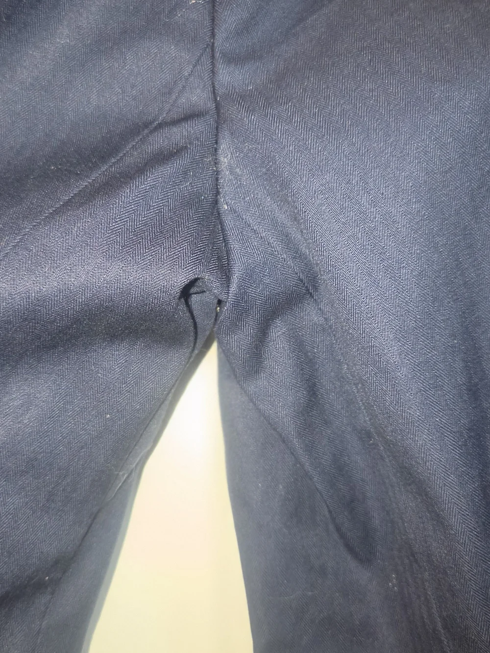 J. Crew Factory Cotton Spandex Navy Suiting Blazer Size 06, Like New.